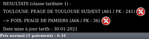 TOULOUSE - FOIX - CLASSE 1